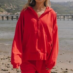 Daily Drills Zip Up Set in Heart